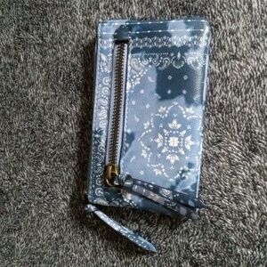 Safe Keeper RFID blocking mini wallet/coin purse bandana print
